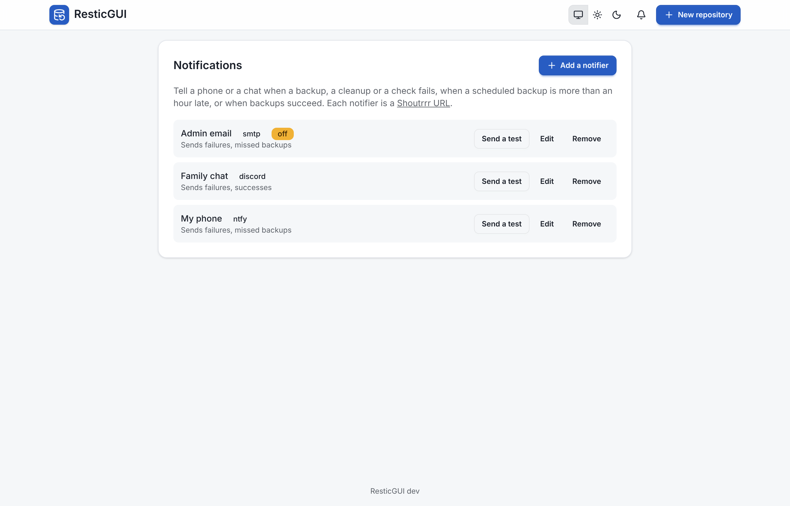 Notifiers